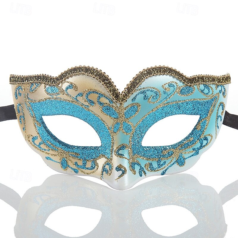 Arlecchino Arlecchina Halloween Venetian Mask Columbina Phantom Of The Opera Carnival Mask Half Face Adults' Women's Halloween Carnival Mardi Gras Party Masquerade Carnival of Venice Easy Halloween3