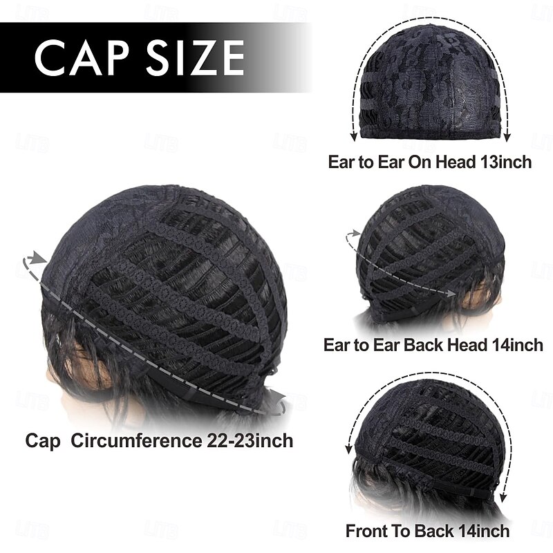 Men Short Wigs Male Guy Layered Wavy Halloween Cosplay Anime Party Short Black Mens Wigs3