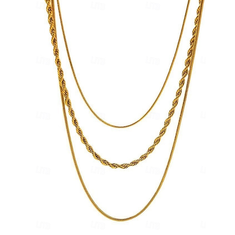 Choker Necklace Chrome Women's Elegant Fashion Artistic Layered Wedding Necklace For Wedding Party Valentine's Day4