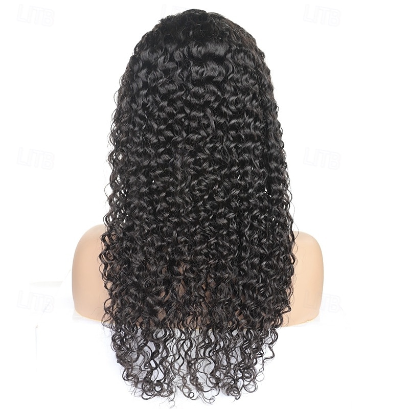 4*4 Transparent Lace Curly Wave Human Hair Wig Natural Color  Lace Wig 150% Density2