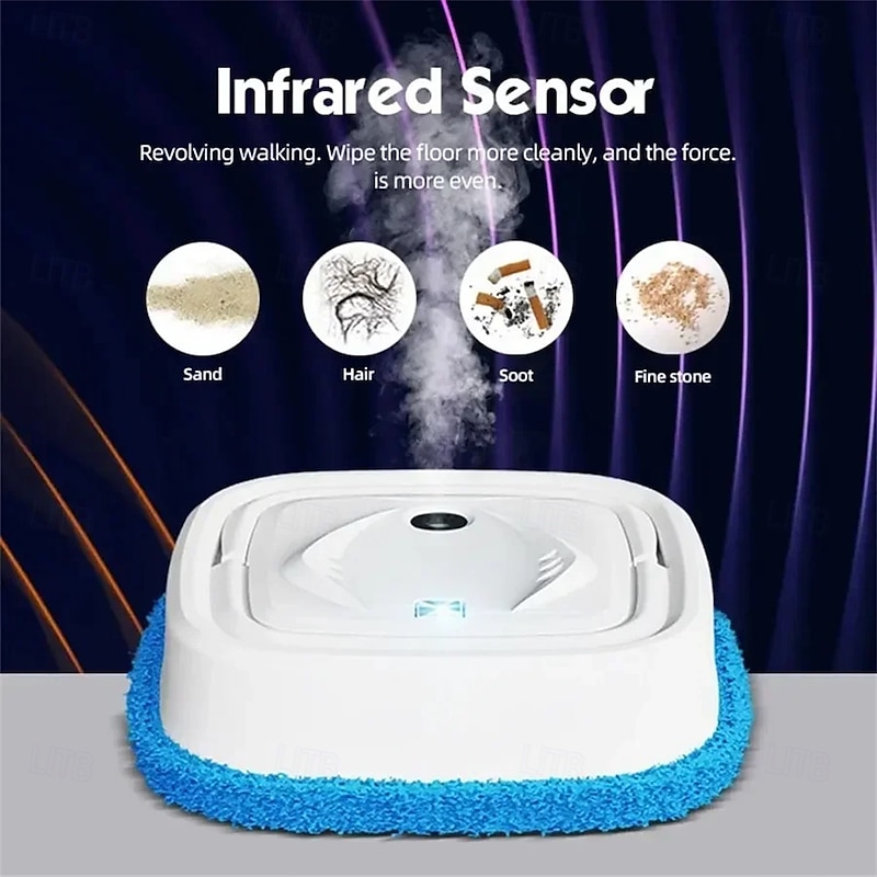 1pc Home Smart Cleaning Robot Vacuum And Self-charging Mop Combo with USB Charging Port2