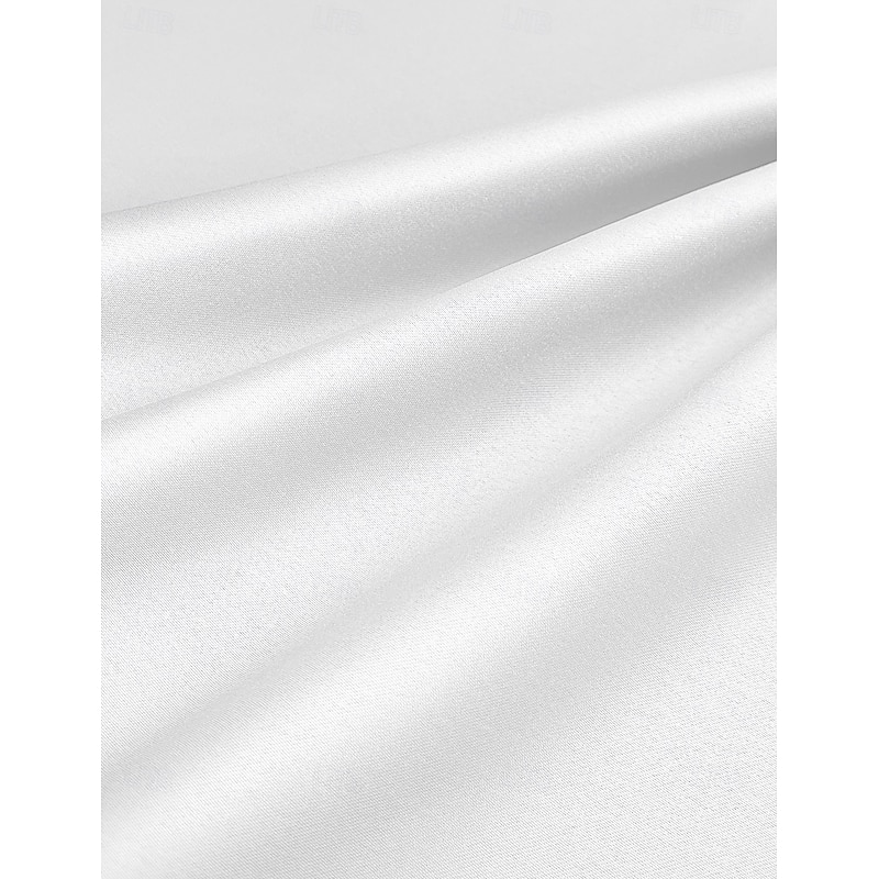 Tuxedo Dress Sheath / Column Formal Wedding Guest Satin Stretch Crepe Elegant Long Sleeve Floor Length Peak Lapel3