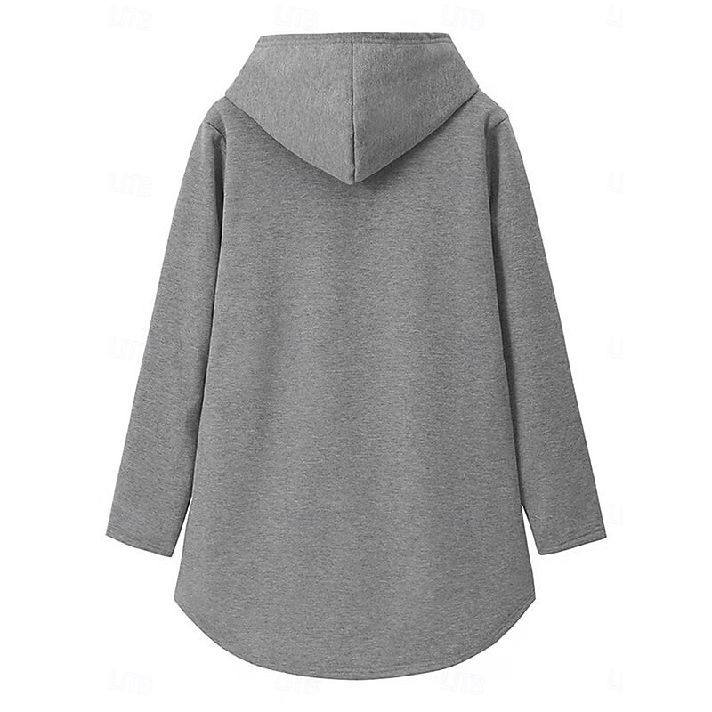 Women's Pajamas Set Fleece Lined 2 Pieces Hoodie Tracksuits Fleece Pants Long Sleeve Daily Hooded Letter Drawstring Print Casual Black Dark Pink Gray Fall Regular Fit2