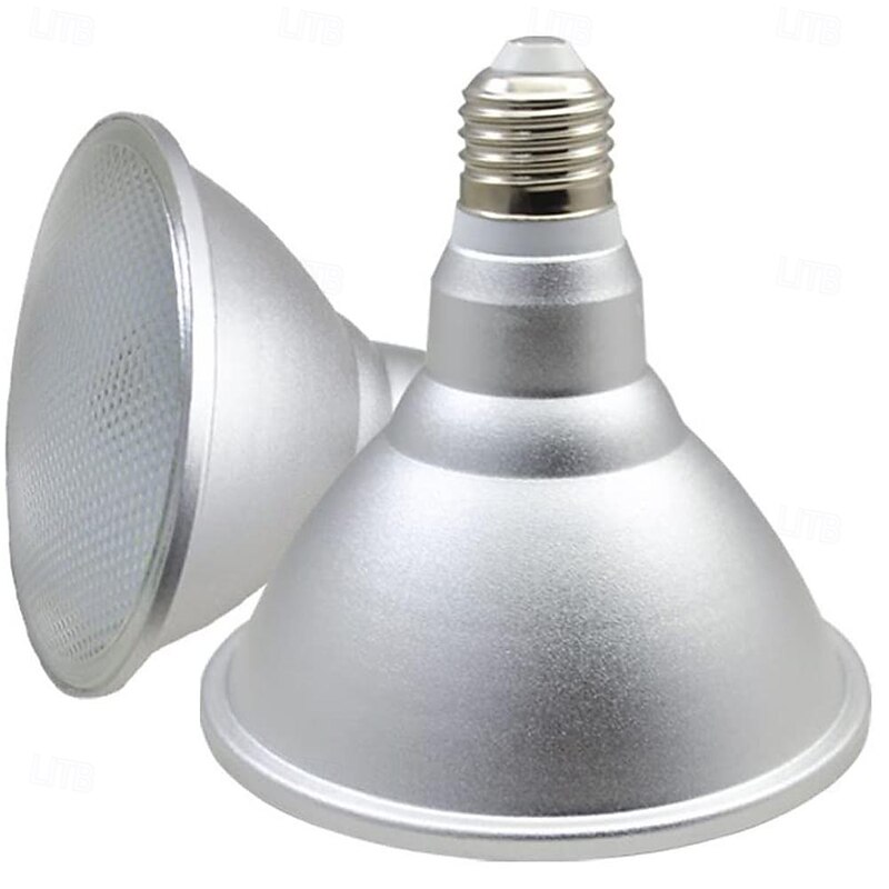 LED Spotlight E27 Bulbs R125 PAR20 PAR30 PAR38 White/Warm White, IP65 Waterproof for Outdoor Indoor Use 110V-240V3
