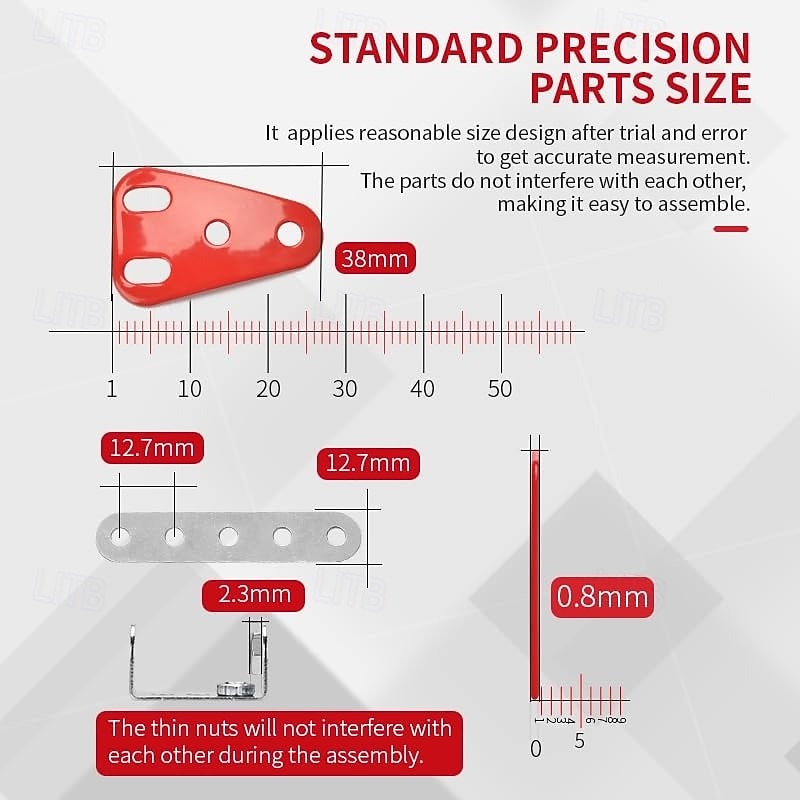 Racing Car for Boys Ages 8-12 Metal Building KitSTEM Building Toys for Boys Age 8-12Roadster Red Vehicle Car Model for Kids Boys 8 9 10 11 12-16 Years Old 265PCS2