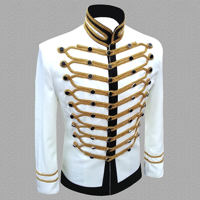 Retro Vintage Rococo Coat Masquerade Circus Jacket Prince Aristocrat Fancy Dress Men's Carnival Masquerade Event / Party Adults' Coat Spring Fall & Winter4