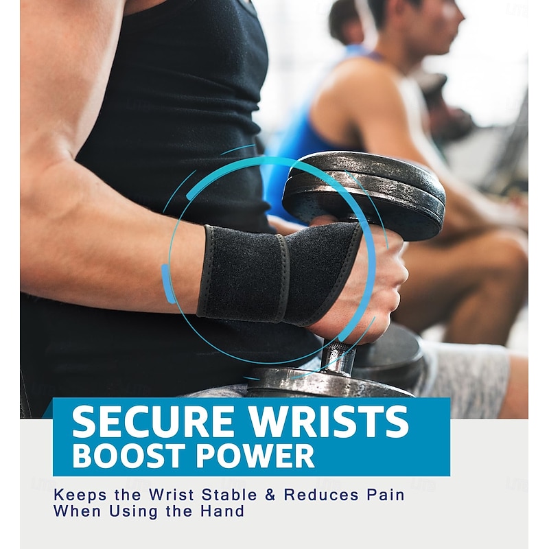 2 Pack Wrist Brace Wrist Wraps for Carpal Tunnel Arthritis Tendonitis Sprains Pain Relief, Wrist Compression Straps for Workout Sports, Day  Night Support Adjustable Fits All2