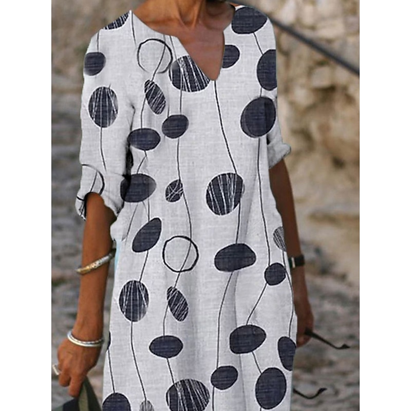 Women's Mini Dress Petite Dress T Shirt Dress Tee Dress Shift Dress Summer Dress Active Vintage Fashion Outdoor Vacation Work Regular Fit Floral Half Sleeve V Neck Pink Navy Blue Blue Gray4