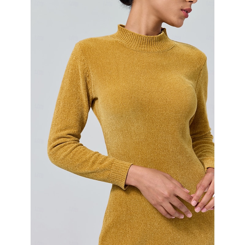 Chenille Urban Cleanfit Midi Sweater Dress3
