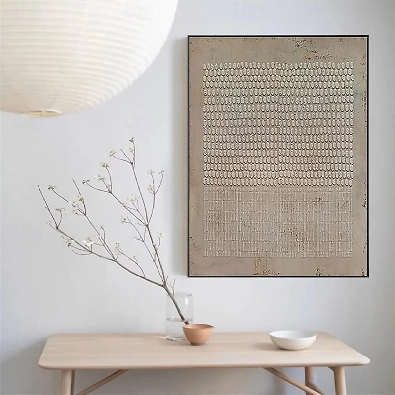 Large Abstract Canvas Art oil painting hand painted Wabi Sabi Wall Art painting Oversized Wall Art Large Beige Abstract Wall Art Beige 3D Texture Painting Abstract Beige Painting Minimalist Art2
