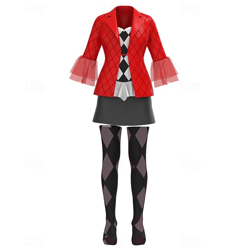 Joker Joker: Folie à Deux Harley Quinn Skirt Outfits Socks / Long Stockings Cosplay Movie Cosplay for Women's Adults' Carnival Performance Party4