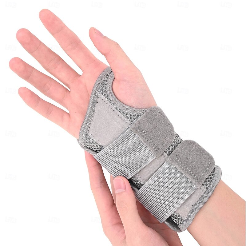 Wrist Brace Carpal Tunnel for Men and Women, Adjustable Wrist Strap Hand Support Splint for Sports Protecting,Relief of Arthritis, Tendonitis Pain Relief Grey