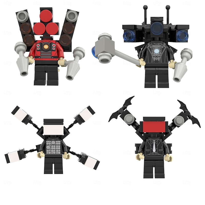 Toilet Blocks Toys TV Building Blocks Toys Imaginative Construction Playset Blocks Action FigureBirthday Building Blocks for Adults Kids Fans3