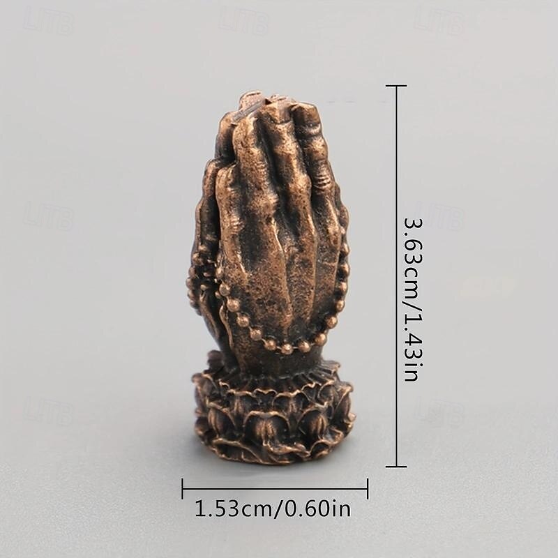 Zinc Alloy Vertical Two Hands Sculpture, West Pray Bless Furnishing Articles, Inspirational Christian Gifts, Bible Verses Decor, Keepsake, Prayer Room Decor for Home Office3