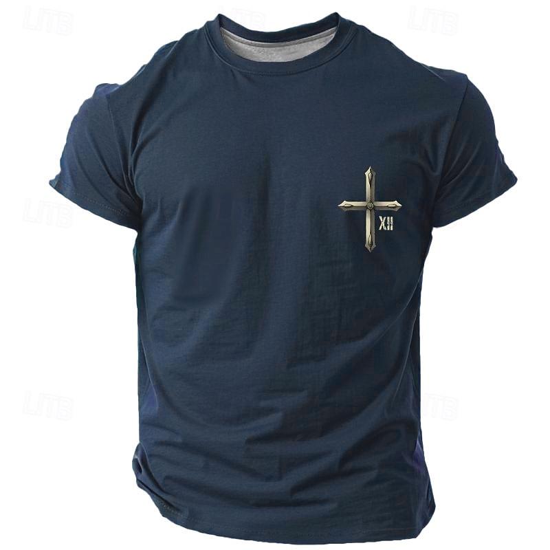 Men's T-Shirt Faith is My Compass Graphic Short Sleeve Lifestyle Spiritual2