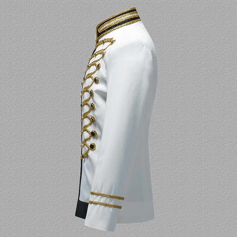 Retro Vintage Rococo Coat Masquerade Circus Jacket Prince Aristocrat Fancy Dress Men's Carnival Masquerade Event / Party Adults' Coat Spring Fall & Winter3