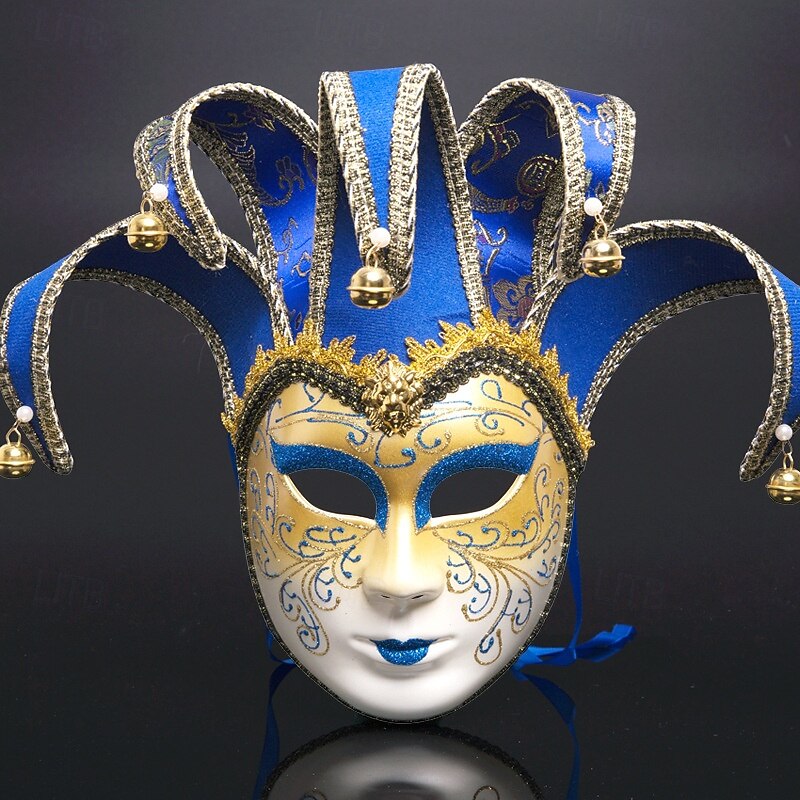 Halloween Venetian Mask Volto Larva Carnival Mask Full Face Adults' Women's Halloween Carnival Mardi Gras Party Masquerade Carnival of Venice Easy Halloween Costumes Dress Up