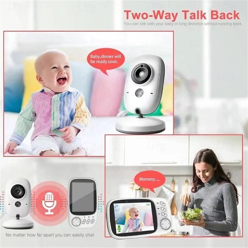Baby Monitor with Camera Video 2.4 GHz HD Wireless Baby Monitor Lullabies 2 Way Talkback System Baby Monitor2