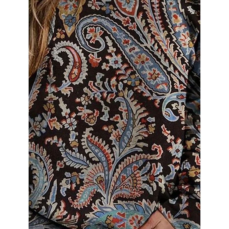 Women's Sweatshirt Casual Graphic Street Dailywear Crew Neck Print Long Sleeve Black Fall Winter3