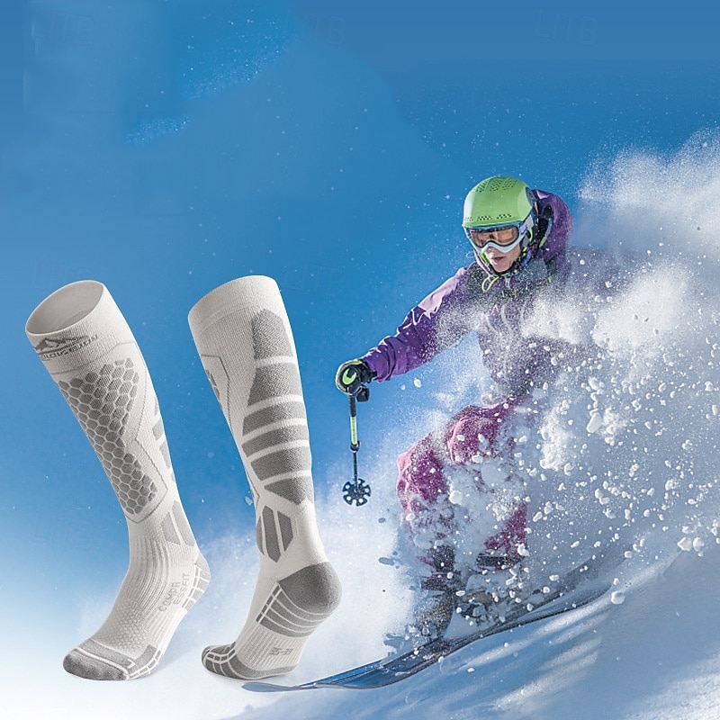 Men's Women's Compression Socks Ski Socks Outdoor Winter Anti-Slip Thermal Warm Crew Socks for Camping / Hiking Snowboarding Winter Sports