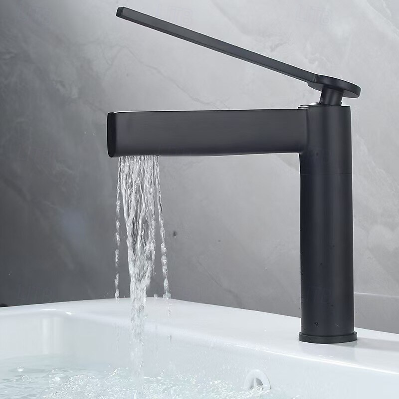 Bathroom Faucet Brass Brushed Gold Basin Faucet Mixer Tap Wash Basin Faucet Single Handle Hot Cold Lavotory Faucet4