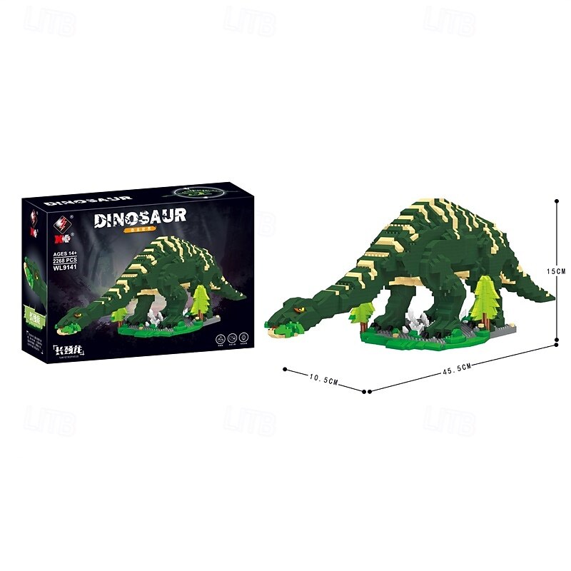 Jurassic Dinosaur Micro Building Blocks 2268pcs Tanystropheus DIY Mini Diamond Blocks Bricks Toy Dinosaur for Boys Age 8-12 9 10 11 12 13 14 15 16 Teens Adults4