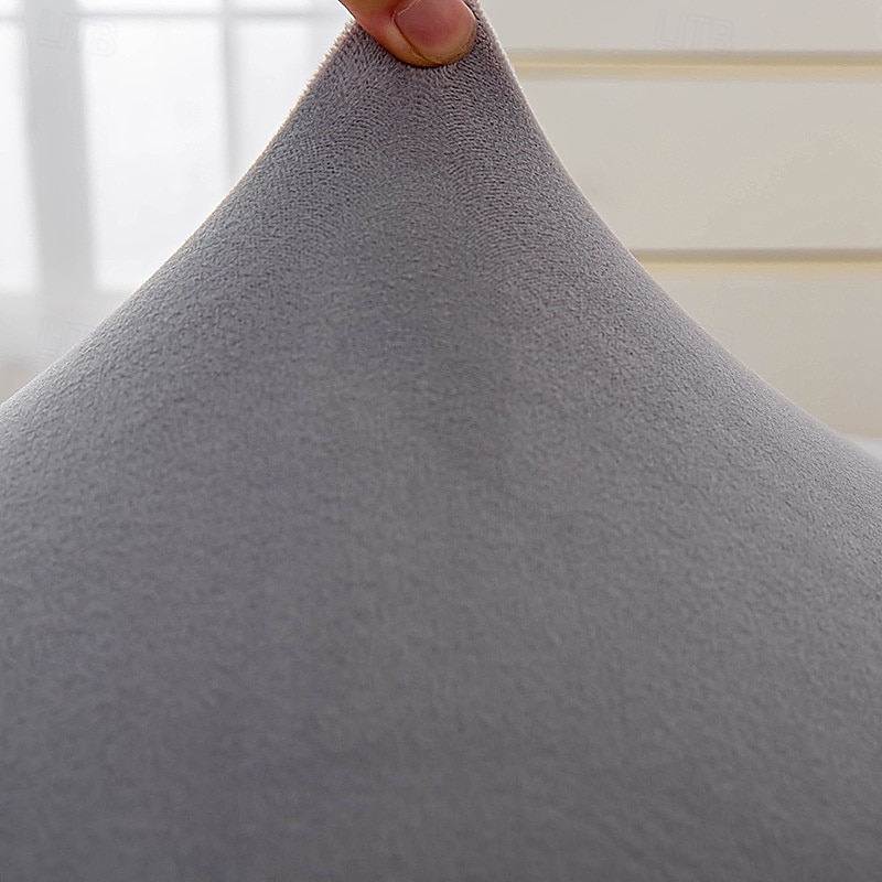 Chaise Lounge Cover Velvet Luxury Slipcovers for Living Room Indoor Stretch Slipcover for Chaise Lounge Ultra Soft Machine Washable3