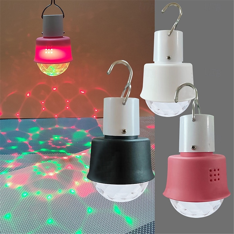 DJ Lighting Sound Party Auto USB Mini Disco Ball Light RGB Multi Color Car Atmosphere Room Decoration Lamp Strobe Light 2pcs 4pcs