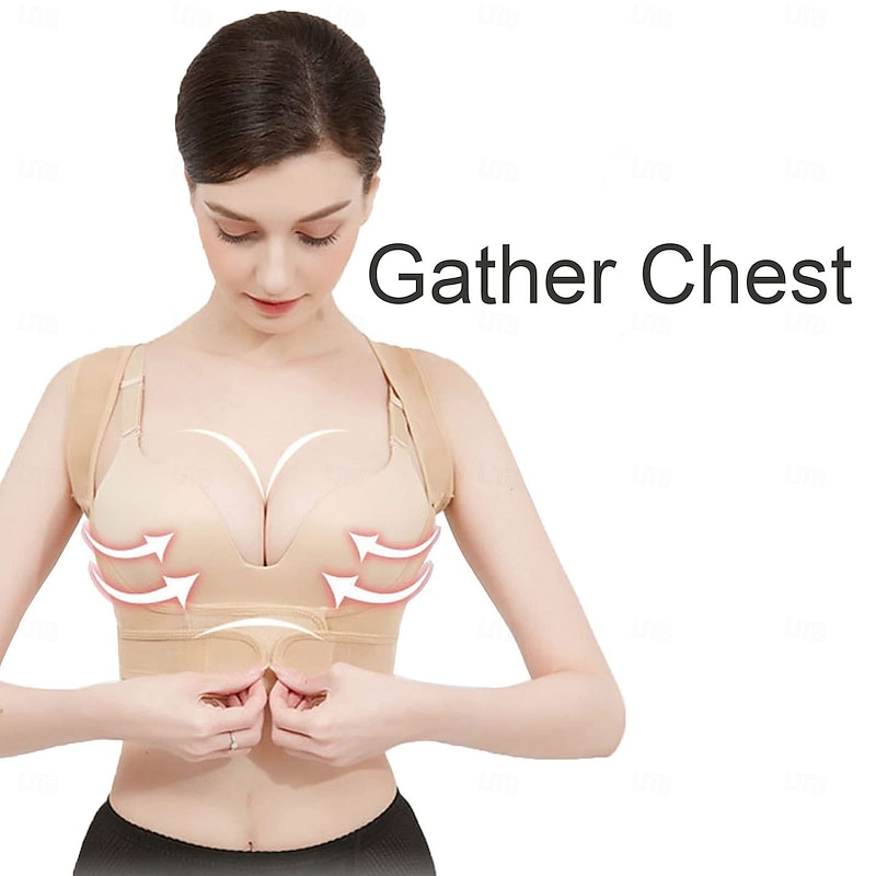 Women's Chest Supports, Humpback Posture Corrector, Chest Support, for Chest Hump, Sagging, Posture, Corset Bra Vest