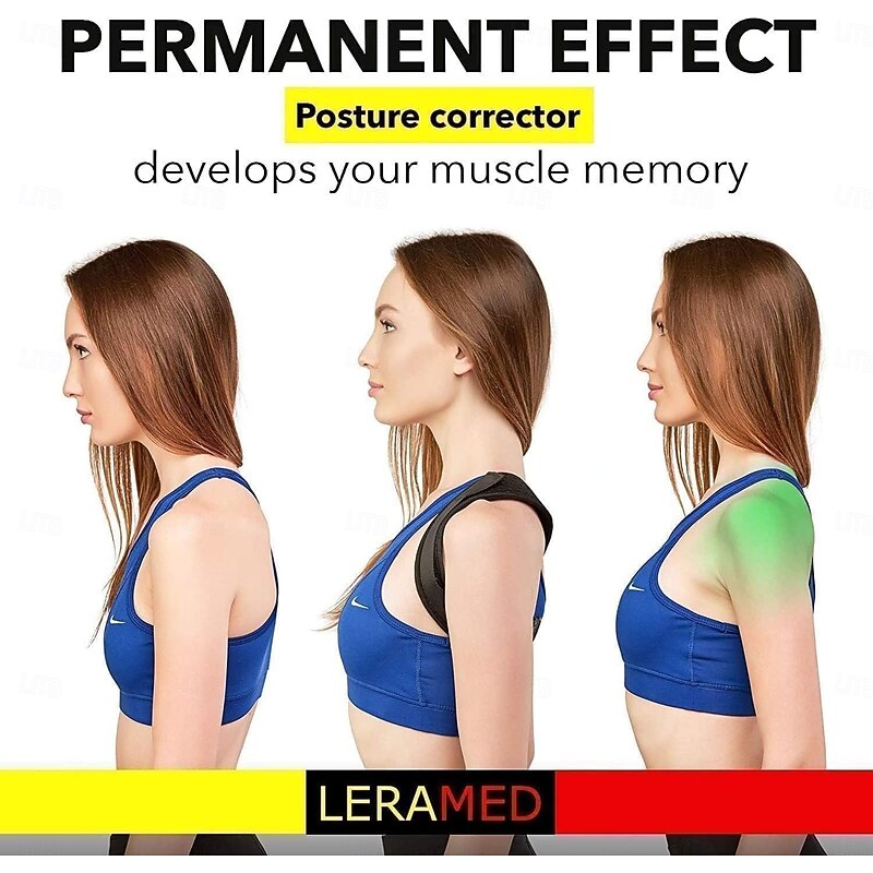 Posture Corrector for Men and Women - Adjustable Upper Back Brace for Clavicle Support and Providing Pain Relief from Neck, Back and Shoulder4