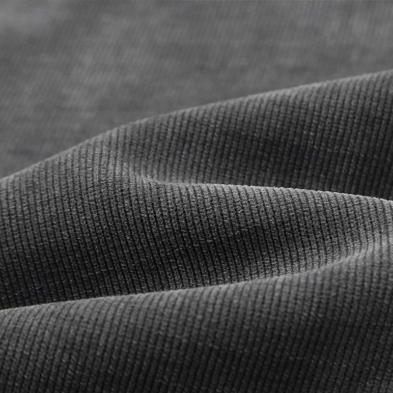 Men's Dress Pants Corduroy Pants Trousers Chinos Buttons Pocket Solid Color Comfort Formal Party Work Fashion Classic Style Black Dark Gray Micro-elastic3