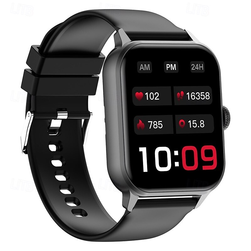Zw36a Smart Watch (Dafit) 1.83 Full Touch Screen With Encoder Waterproof Sports Health Monitoring Blood Oxygen Blood Pressure/Heart Rate/Sleep MonitoringMulti Sport ModeStep Counting Alarm Clock/Ti2