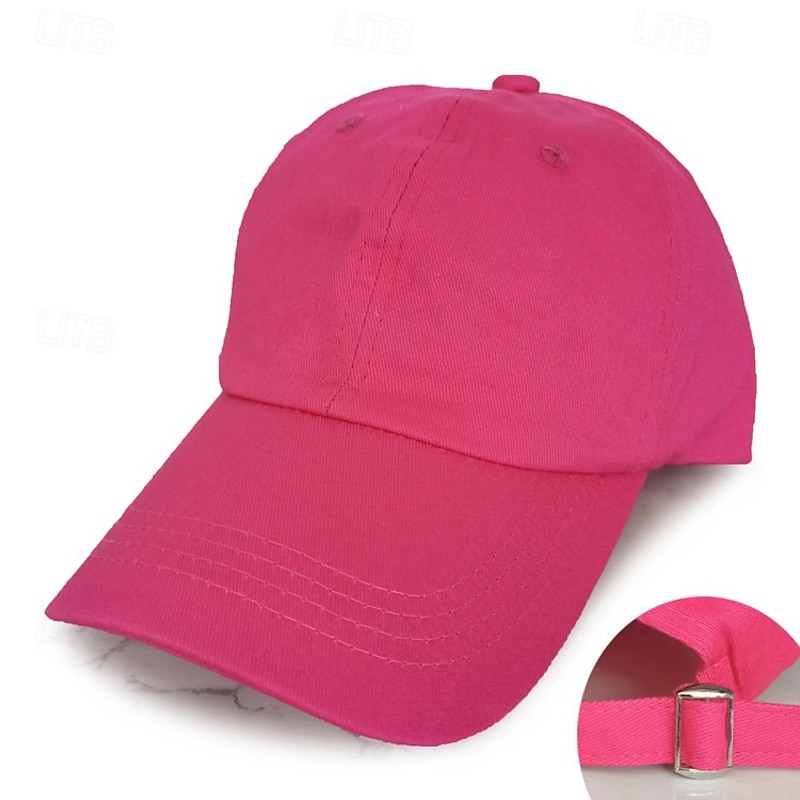 Men's Baseball Cap Black White Cotton Streetwear Stylish Casual Daily Outdoor clothing Holiday Plain Sunscreen2