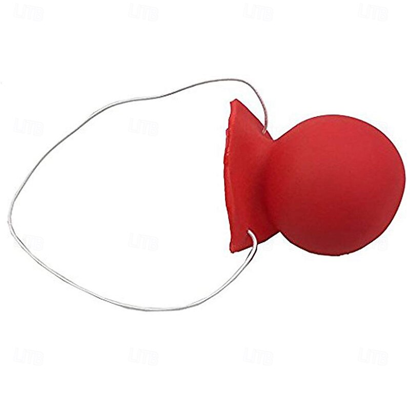 Joker Clown Halloween Red Circus Clown Nose Bulk Funny Costume Adults' Men's Women's Christmas Carnival Performance Party Easy Halloween Costumes Dress Up4