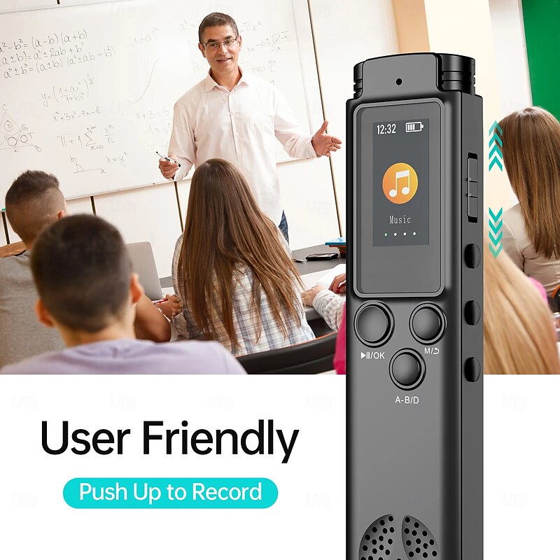 K96  Digital Voice Recorder Voice Activated Audio Recording Noise Reduction with Playback MP3 Music Player 280hrs Recording2