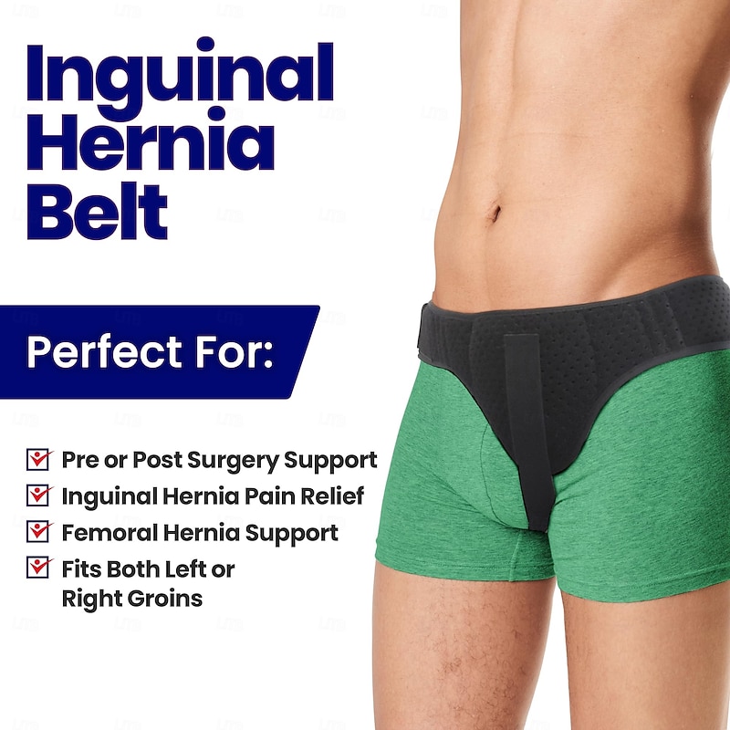 Hernia Belt for Men Inguinal Hernia Support  Groin or Lower Abdominal Hernia Truss Hernia Belts for Women or Mens Inguinal Hernias Support Belt  With Pressure Pad Fits Left or Right Groins2