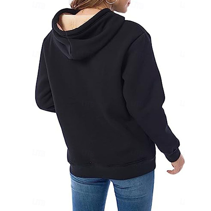 Women's Winter Coat Sherpa Jacket Hoodie Jacket Outdoor Street Daily Wear Fall Winter Regular Coat Regular Fit Thermal Warm Breathable Stylish Casual Jacket Long Sleeve Plain with Pockets Full Zip3