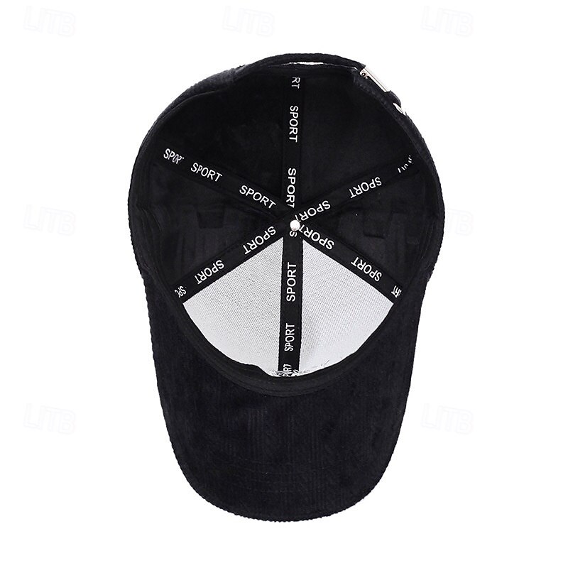 Men's Winter Hats Winter Warm Cap Winter Baseball Cap Black Blue Polyester Arabic Numeral Adjustable Fashion Modern Contemporary Daily Wear Festival Solid / Plain Color Outdoor Casual / Daily3