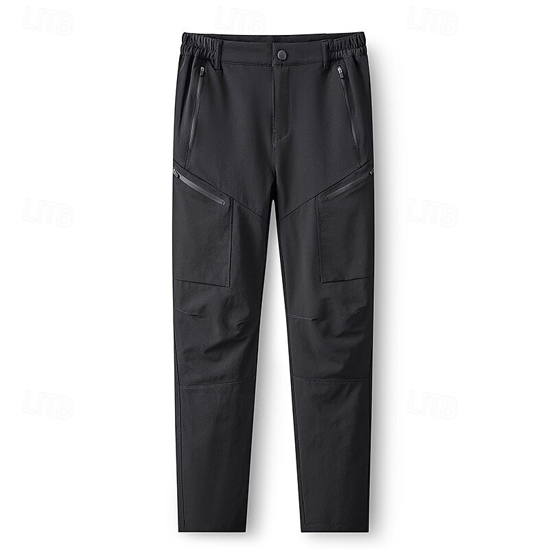 Men's Outdoor Pants Hiking Pants Trousers Tactical Pants Military Outdoor Regular Fit Waterproof Quick Dry Breathable Pants / Trousers Black Navy Blue Hunting Climbing Camping / Hiking / Caving L XL2