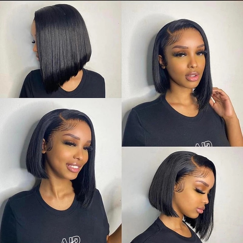 Human Hair 13x6 Lace Front 13x4 Lace Front Wig Free Part Brazilian Hair Straight Natural Wig 130% 150% 180% Density with Baby Hair 100% Virgin Glueless Pre-Plucked For wigs for black women Long3