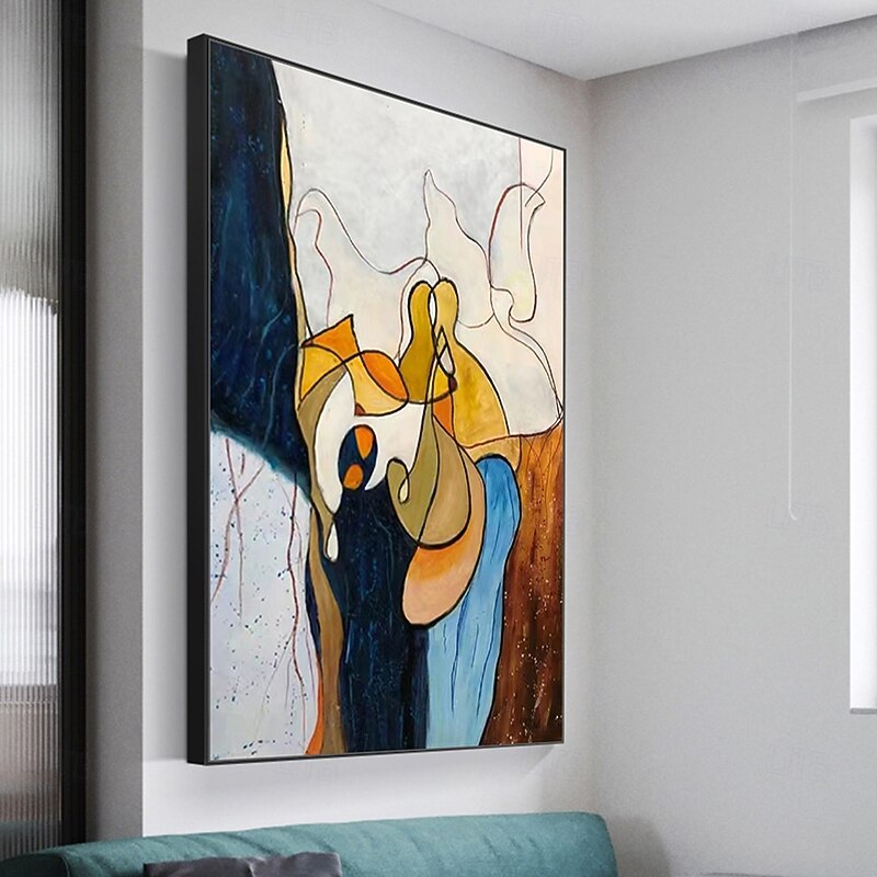 Mintura Handmade Abstract Figure Oil Paintings On Canvas Wall Art Decoration Modern Picture For Home Decor Rolled Frameless Unstretched Painting3