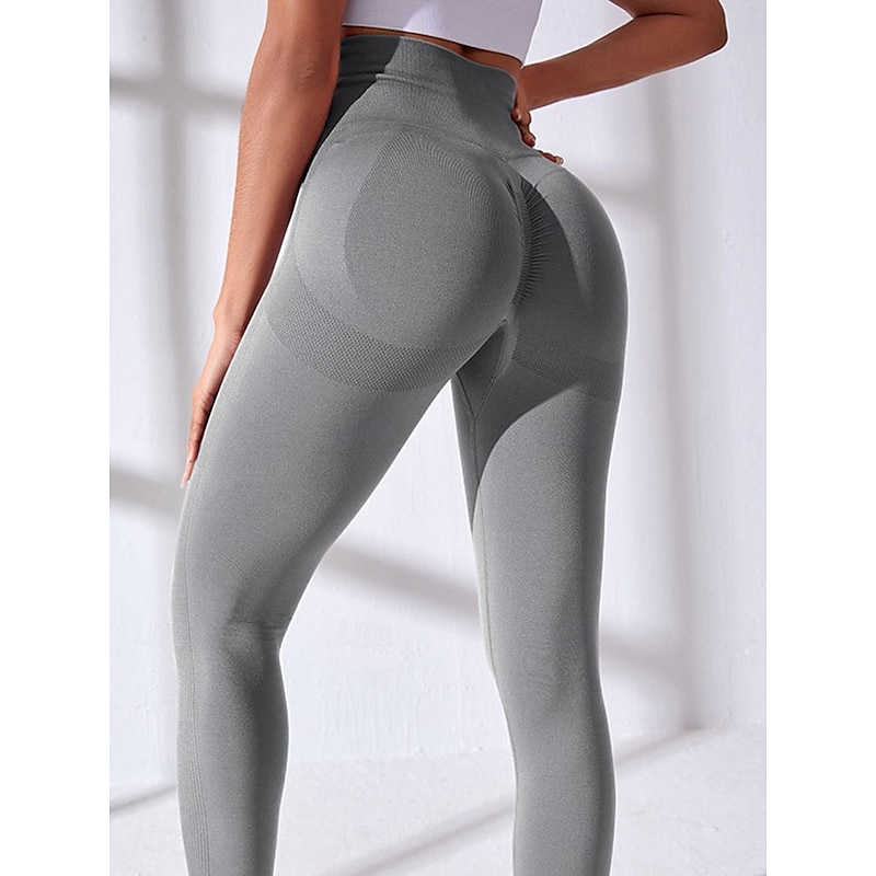 Women's Slim Full Length Color Block Grey Black Orange Spring &  Fall3