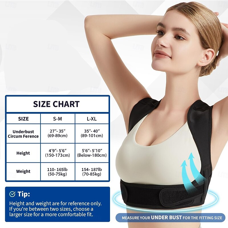 Posture Corrector for Back Support Adjustable Shoulder Posture Brace for Men and Women2