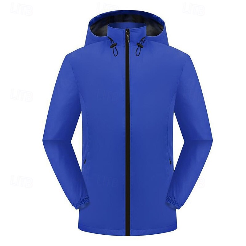 Men's Hiking Jacket Winter Outdoor Thermal Warm Windproof Water Resistant Lightweight Jacket Windbreaker Jacket Traveling Black Red Navy Blue Royal Blue Orange3