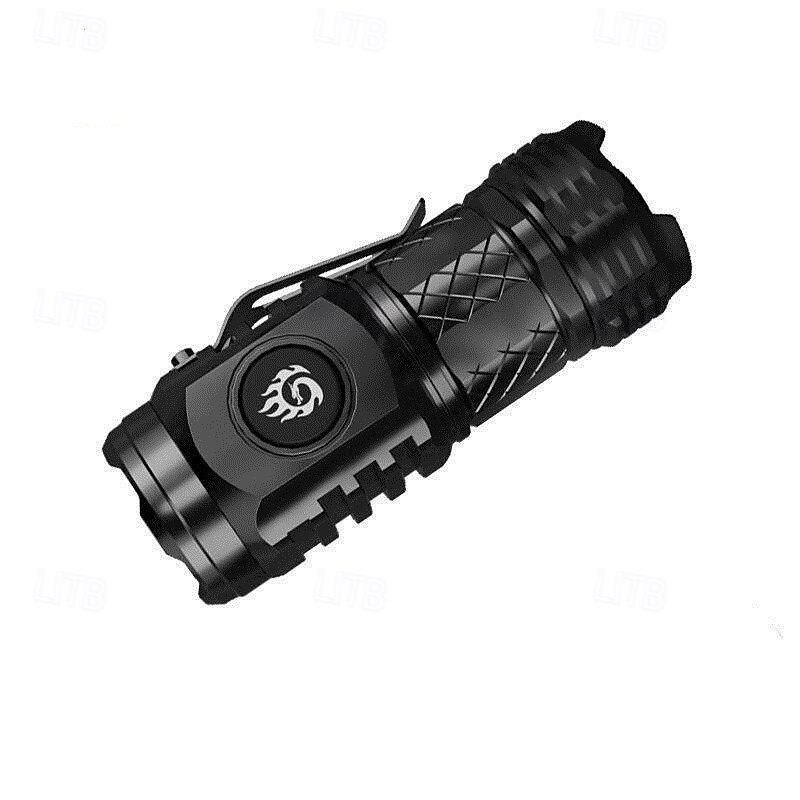 Three-eye Small Flashlight with High-brightness LED Light for Home and Outdoor UseLong-lasting Battery Life Easy to Carry Rechargeable Mini Lartern Flashlight Camping Light2