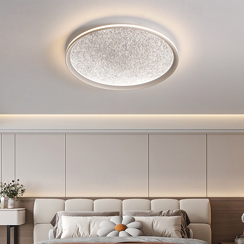 Minimalist Round LED Ceiling Light for Foyer Balcony Dimmable Ceiling Lights Metal LED Modern 50cm 110-120V 220-240V4