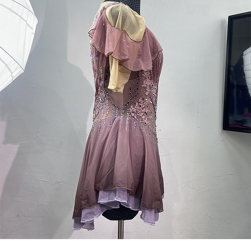 Figure skating costumes figure skating performance costumes grading costumes competition costumes children's adult women's figure skating costumes adult and children's customized spandex mesh4