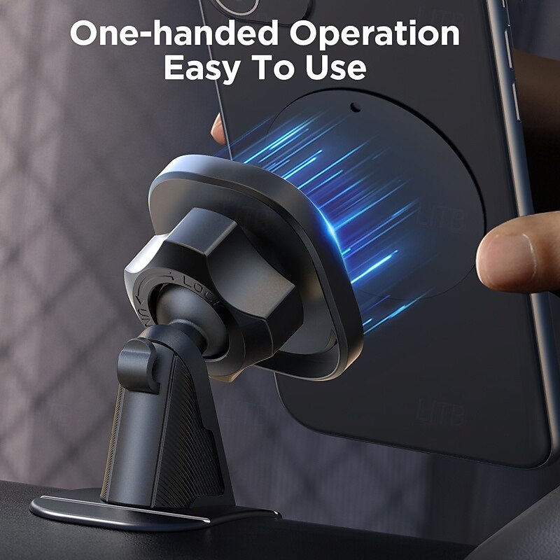 Dashboard Phone Holder Rotatable Magnetic Phone Holder for Car Dashboard Compatible with All Mobile Phone Phone Accessory4