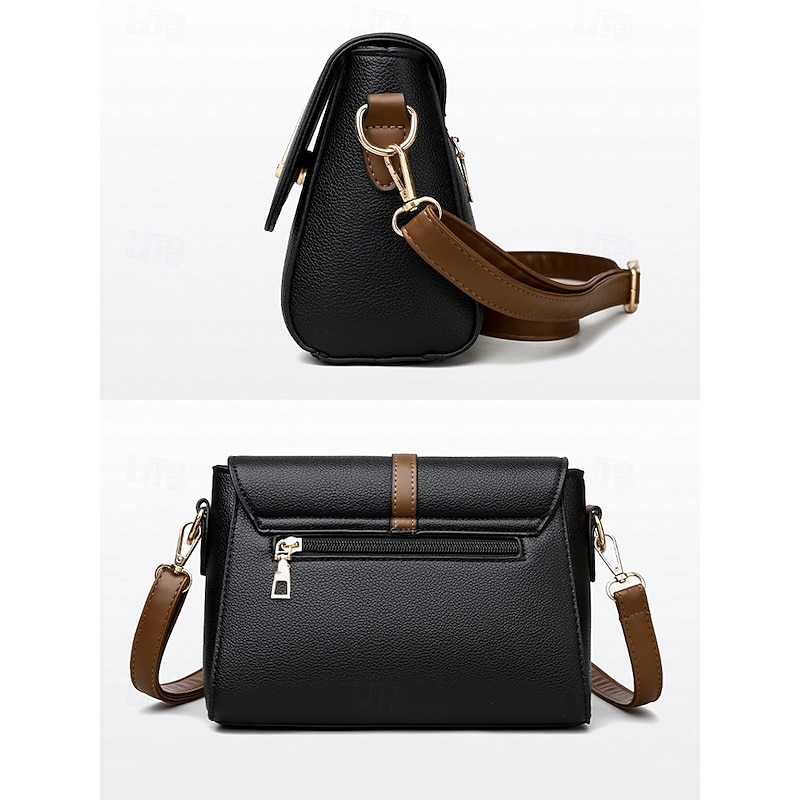Women's Classic Flap Shoulder Bag with Adjustable Strap - Stylish and Versatile Perfect for Work or Casual Outfits3