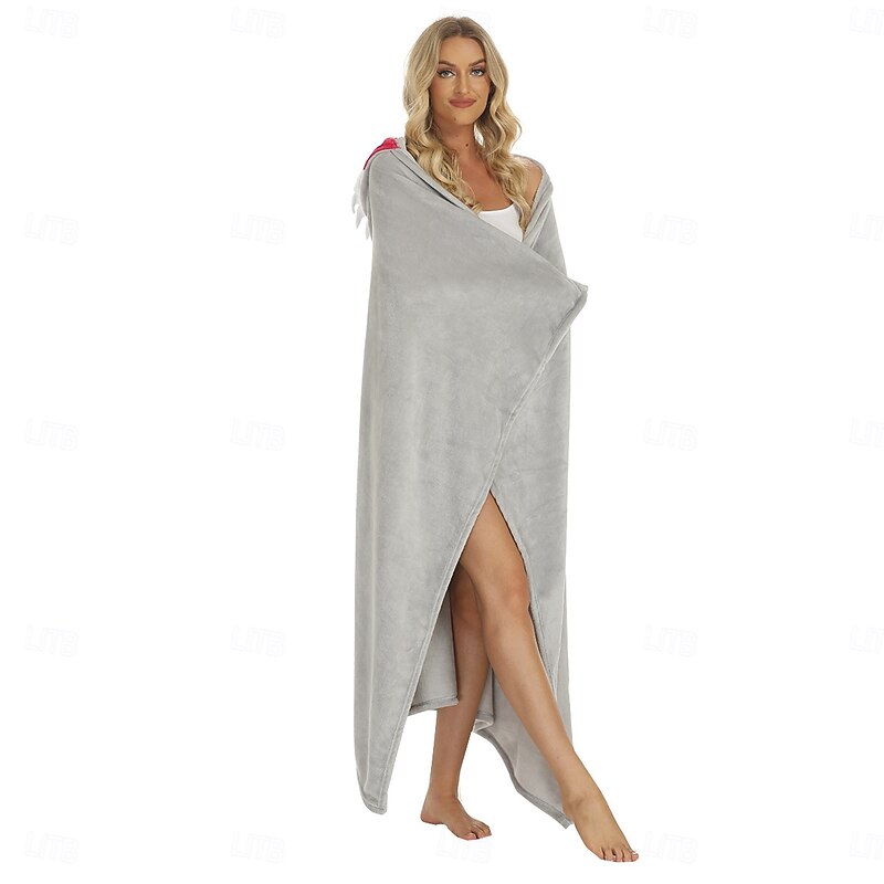 Adults' Solid Color Oversized Hoodie Blanket Cartoon Onesie Pajamas Kigurumi Pajamas Cute For Men and Women Carnival Masquerade Cartoon